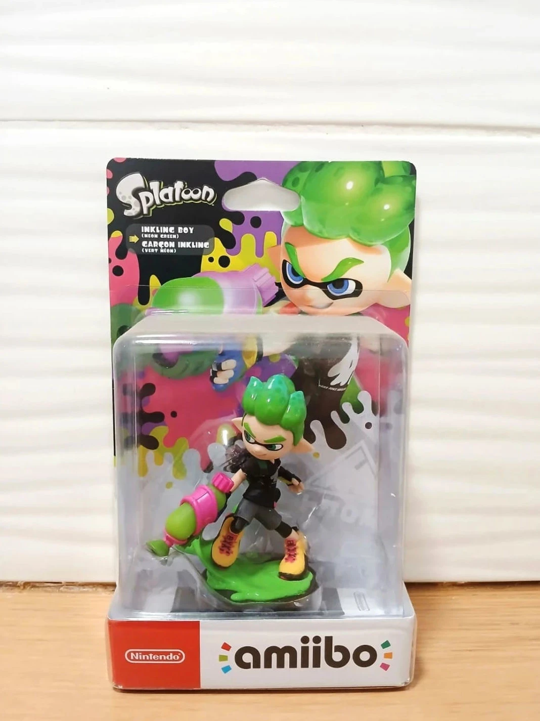 Figurine Nintendo Amiibo Garçon Inkling Vert néon Splatoon
